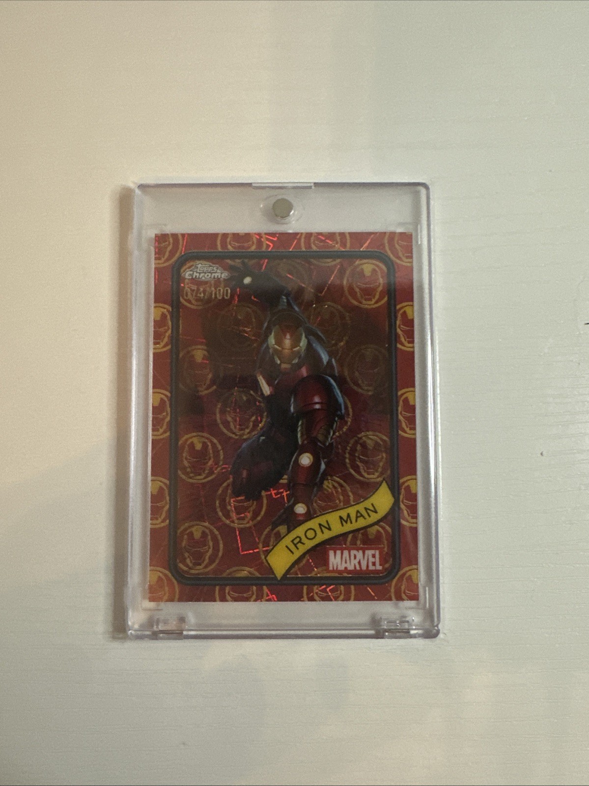 2025 Topps Chrome Marvel Iron Man Parallel /100 #1 2025 Topps Chrome Marvel Iron Man Parallel /100 #1