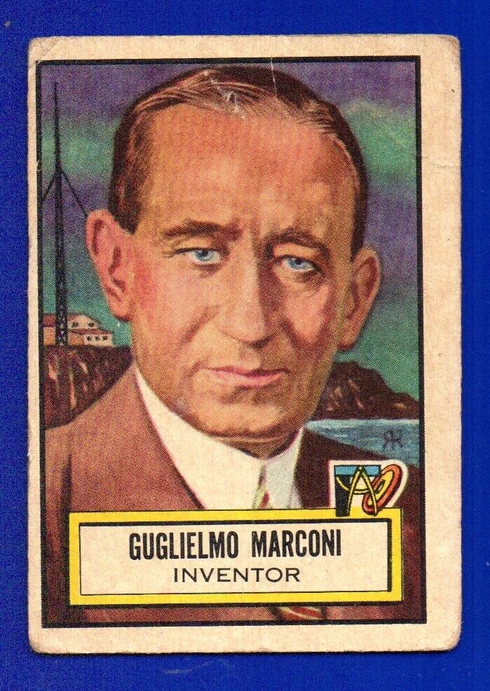 GUGLIELMO MARCONI 1952 TOPPS LOOK \'N SEE #69 GOOD