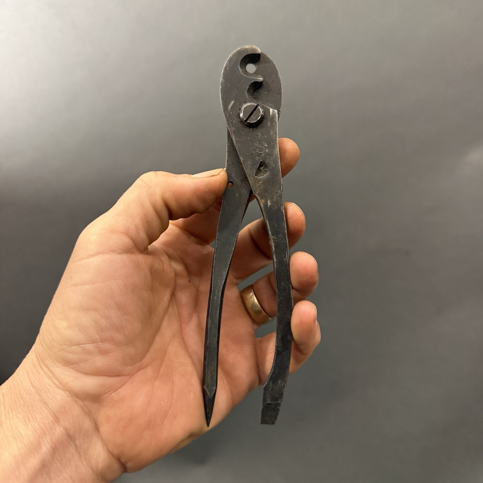 Vintage WW2 W M WM Schollhorn Co. US Military Crimping Tool Blasting Cap Pliers Vintage WW2 W M WM Schollhorn Co. US Military Crimping Tool Blasting Cap Pliers