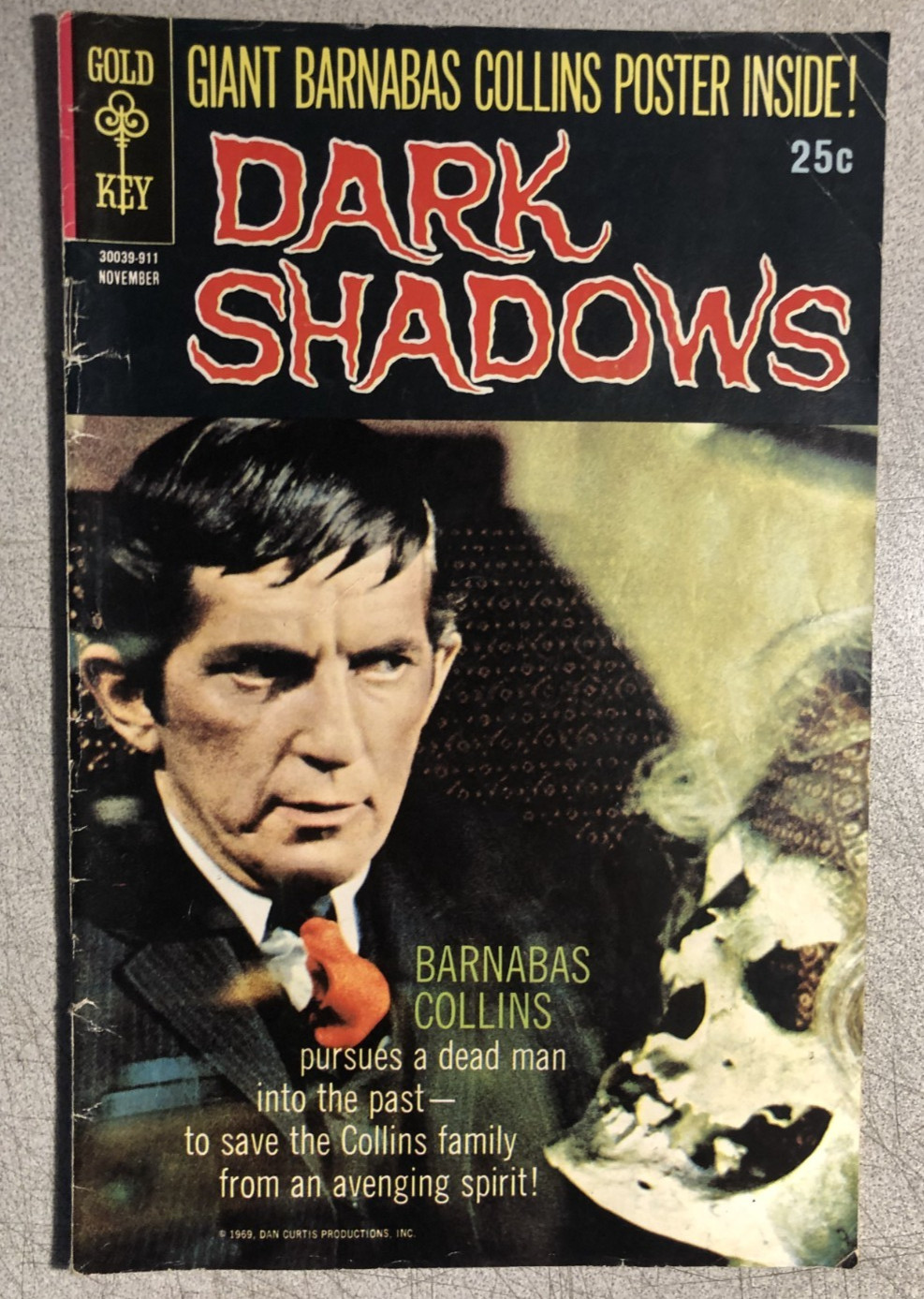 DARK SHADOWS #3 (1969) Gold Key Comics (poster missing) VG+ DARK SHADOWS #3 (1969) Gold Key Comics (poster missing) VG+