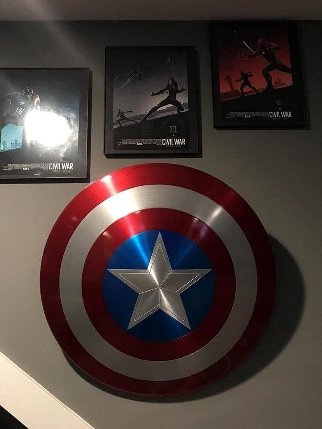 Riyex Captain America’s Shield Metal 1:1,C A S Captain America Shield Movie Prop