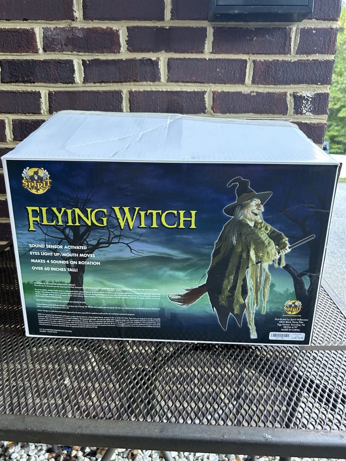 Spirit Halloween Rare 2015 Flying Witch Life-Size Animatronic Spirit Halloween Rare 2015 Flying Witch Life-Size Animatronic