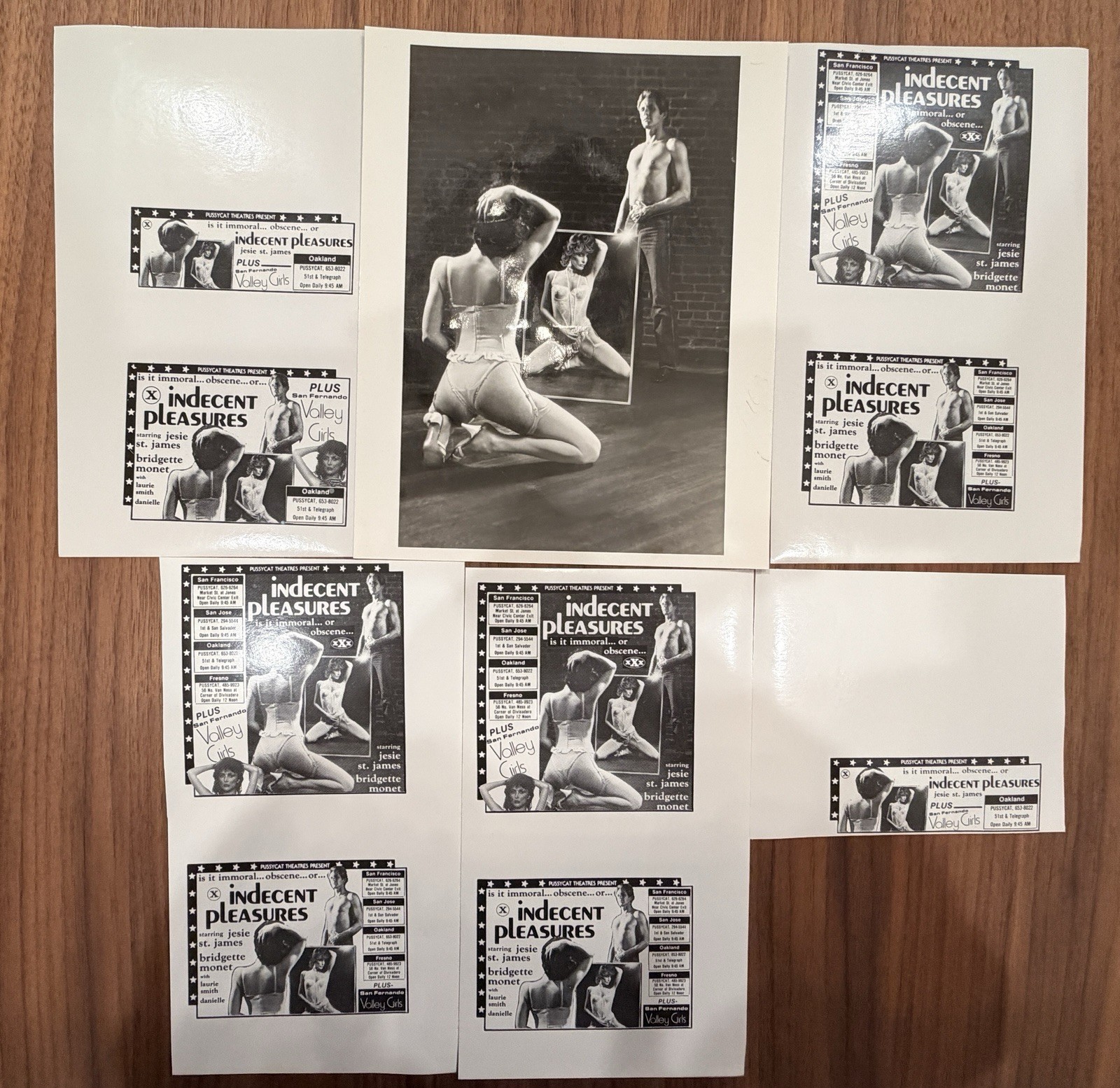 Indecent Pleasures Black & White Photograph Set, St. James, Bridgette Monet, 8 … Indecent Pleasures Black & White Photograph Set, St. James, Bridgette Monet, 8 …