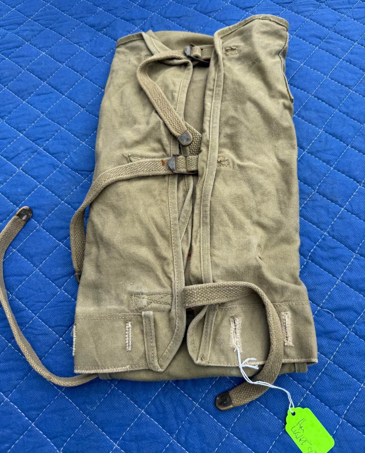 US MILITARY ARMY Field Gear Pack .HAVERSACK WWII Good Condition