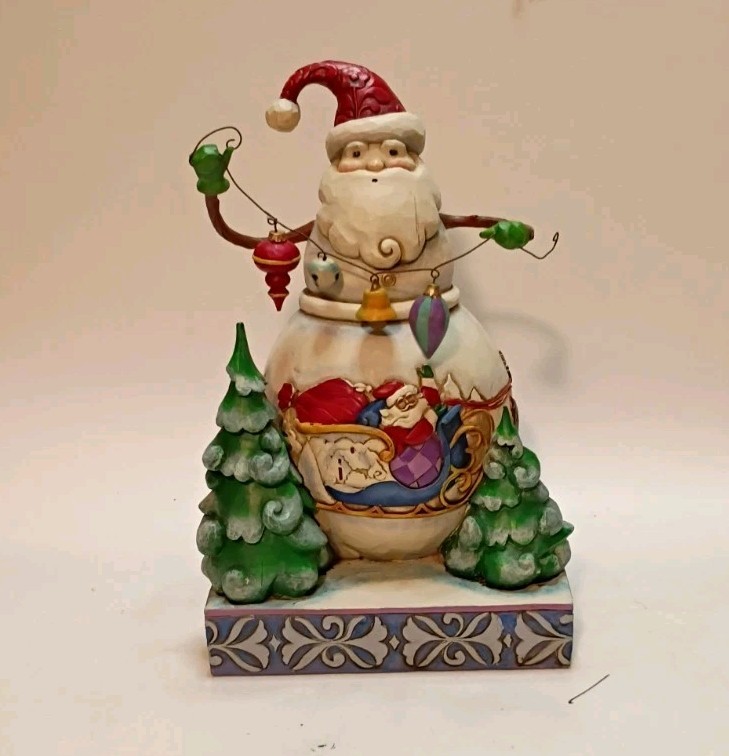 Jim Shore Frosty Santa Snowman Santa 4010625 Figurine 2008 Heartwood Creek Jim Shore Frosty Santa Snowman Santa 4010625 Figurine 2008 Heartwood Creek