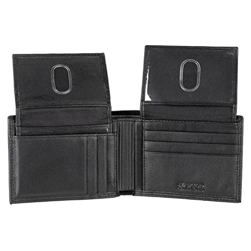J. Buxton Emblem Double ID Billfold Black J. Buxton Emblem Double ID Billfold Black