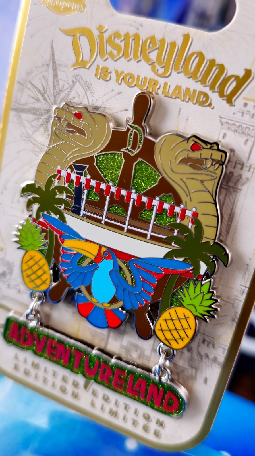 Disney Parks Pin - Adventureland – Disneyland Is Your Land LE 3000 3/6 Disney Parks Pin - Adventureland – Disneyland Is Your Land LE 3000 3/6