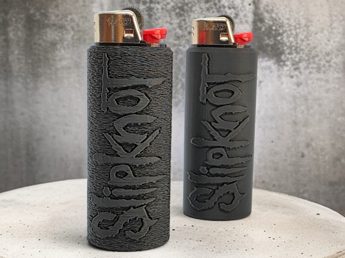 BIC SlipKnot 3D Printed Lighter Case Sleeve Cover Holder Gift BIC SlipKnot 3D Printed Lighter Case Sleeve Cover Holder Gift