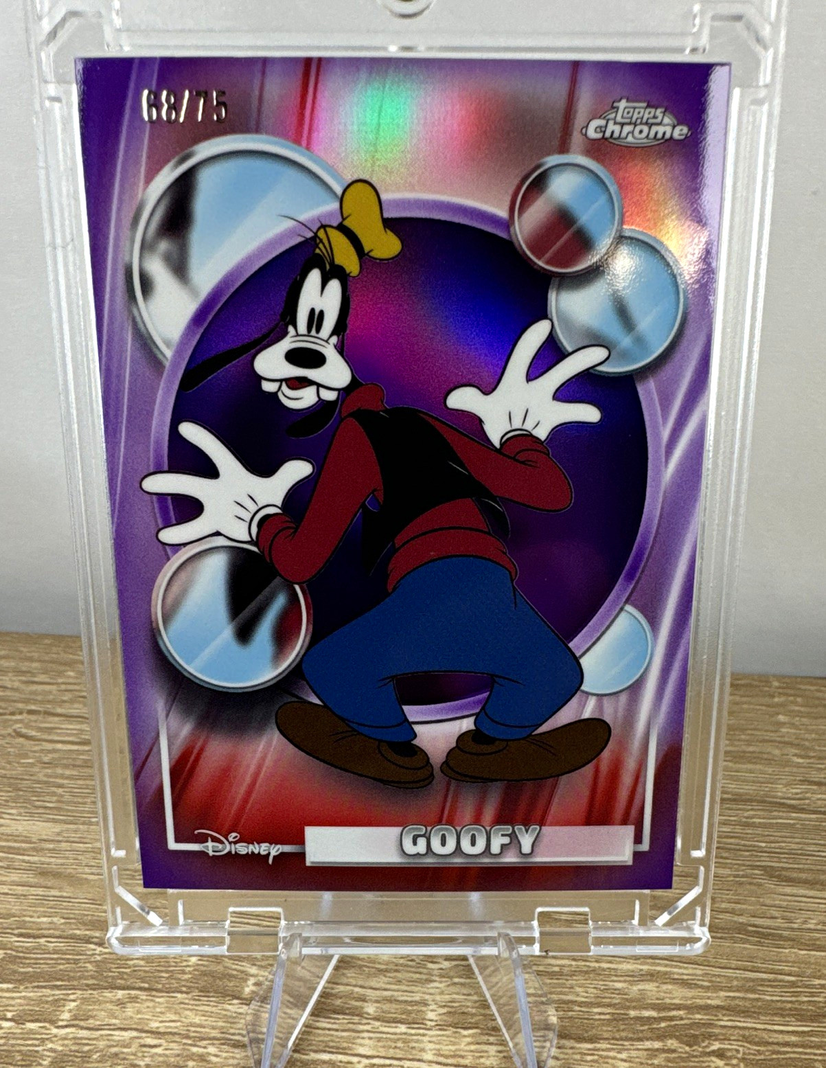 2023 Topps Chrome Disney 100 Goofy #52 Serial Numbered 68/75 2023 Topps Chrome Disney 100 Goofy #52 Serial Numbered 68/75