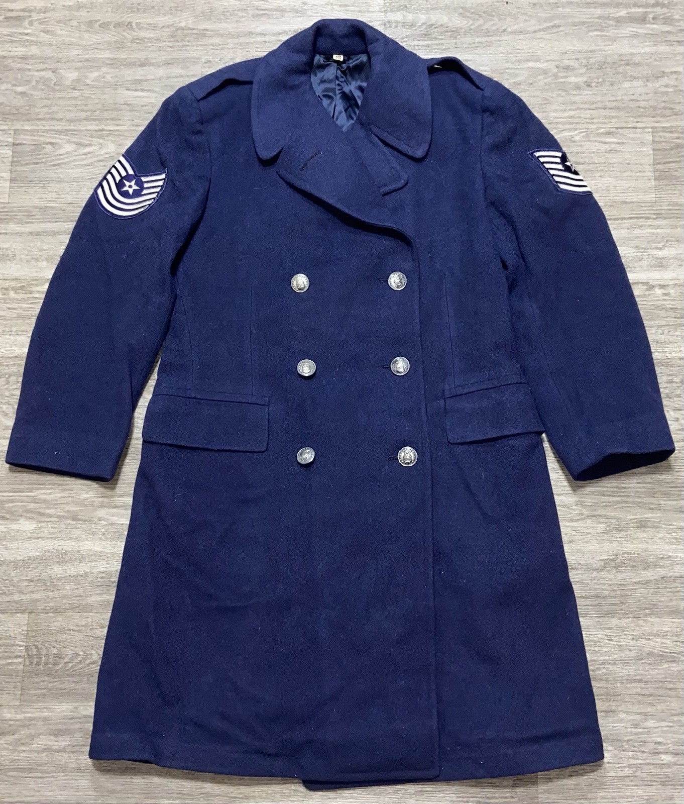 1949 USAF Military OverCoat Dress Blue Air Force Wool Winter Jacket 39R Wool 1949 USAF Military OverCoat Dress Blue Air Force Wool Winter Jacket 39R Wool