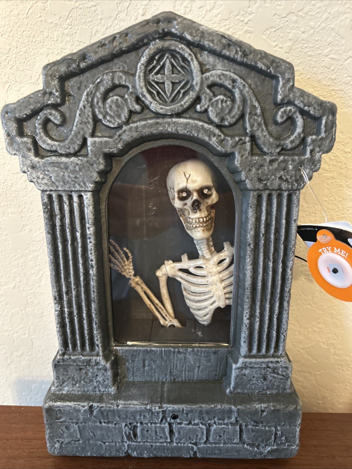 Gemmy Spooky Village Animated Grave Skeleton Tombstone Halloween Light Up New Gemmy Spooky Village Animated Grave Skeleton Tombstone Halloween Light Up New