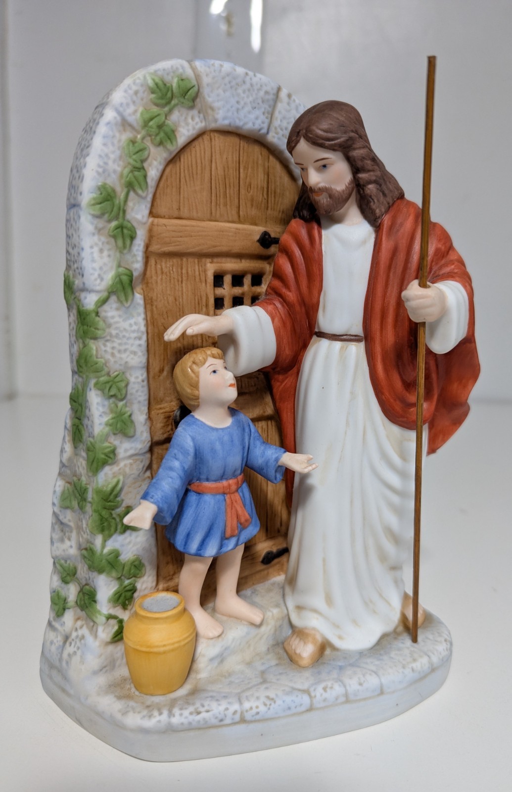 Vintage Homco Jesus At The Door Home Interiors 14042-03 Vintage Homco Jesus At The Door Home Interiors 14042-03