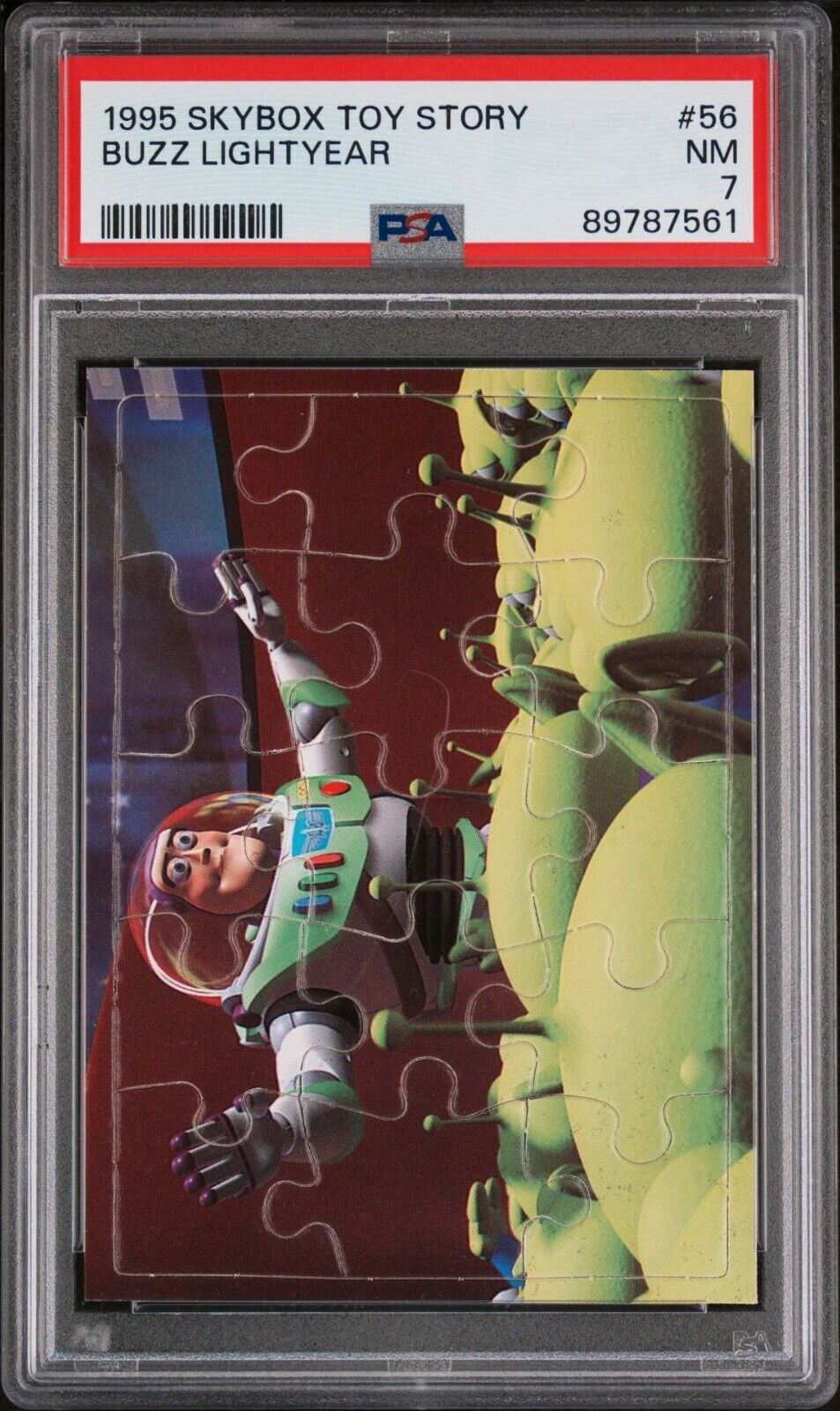 Buzz LightYear #56 1995 Skybox Disney Toy Story RC Puzzle PSA 7 NM only 1 higher