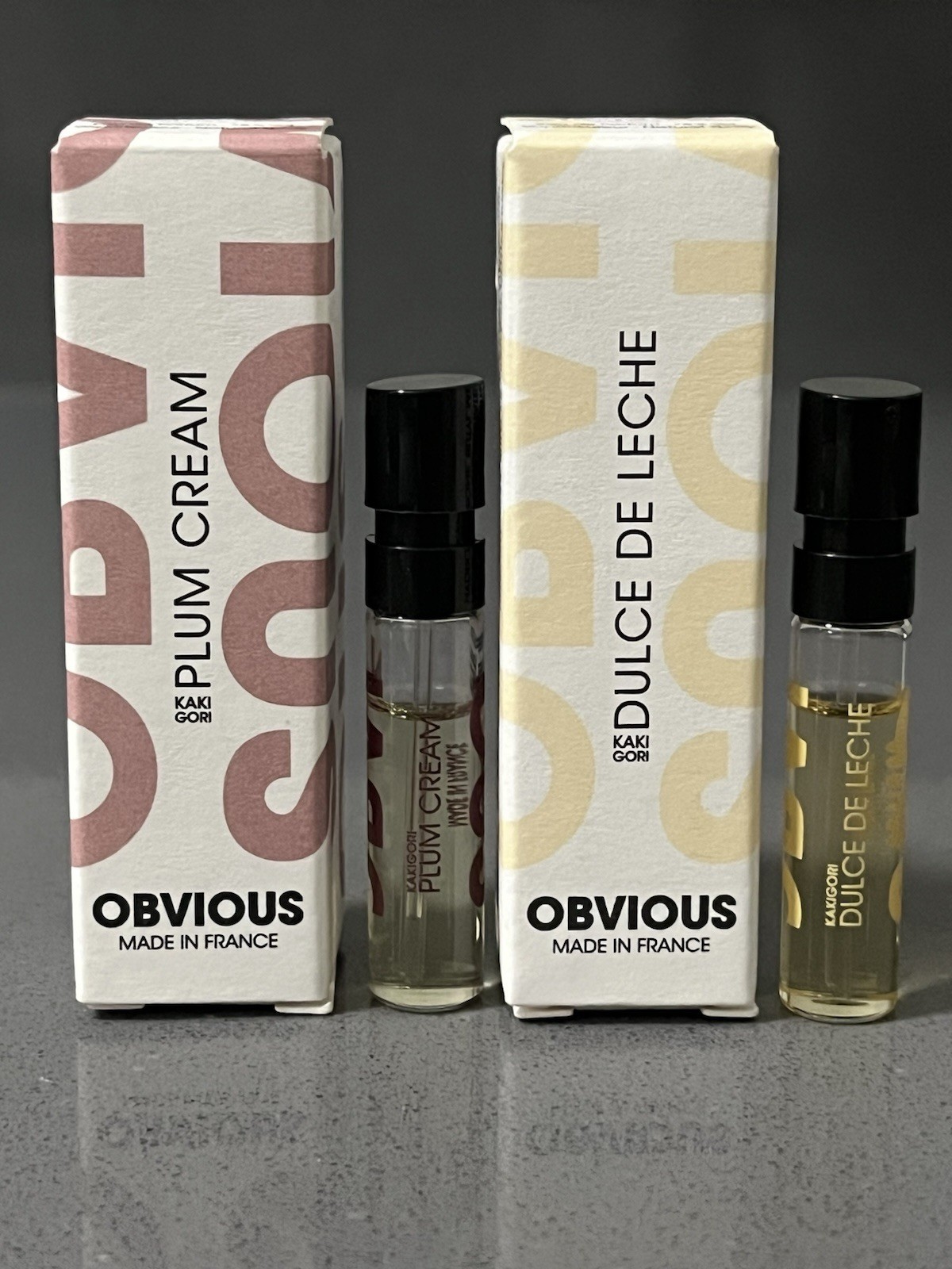 Obvious Dulce de Leche &1xPlum Cream 1.5ml / 0.05 fl oz.set 2 Samples Obvious Dulce de Leche &1xPlum Cream 1.5ml / 0.05 fl oz.set 2 Samples