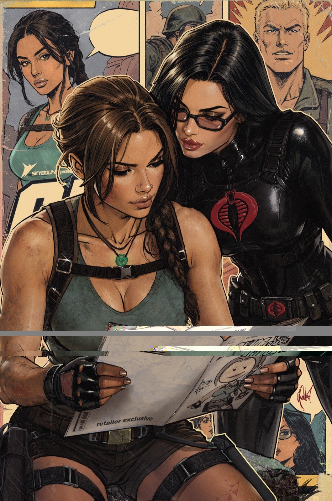 π₯ GI JOE TOMB RAIDER #2 CEDRIC POULAT 616 COMICS Virgin Variant A LTD 750 π₯ GI JOE TOMB RAIDER #2 CEDRIC POULAT 616 COMICS Virgin Variant A LTD 750