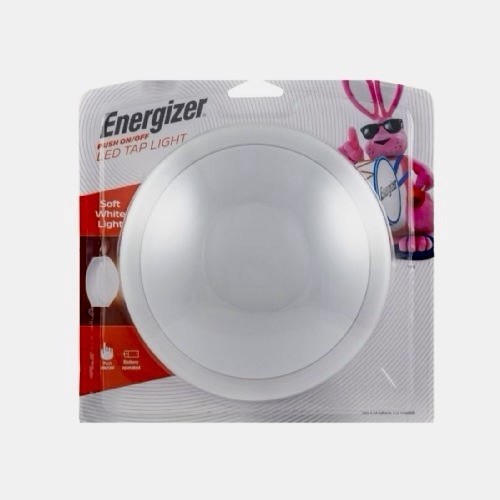 Energizer LED Tap Light 36521-T1 Battery Operated Push On Off Puck Soft White Energizer LED Tap Light 36521-T1 Battery Operated Push On Off Puck Soft White