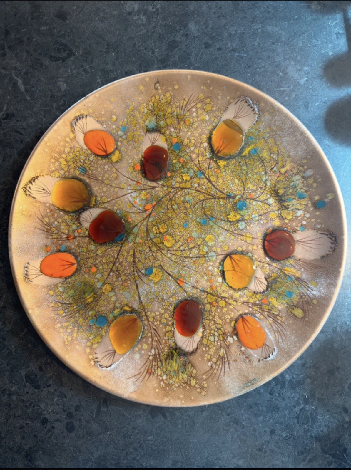 Vintage 1958 California cloisonné 14