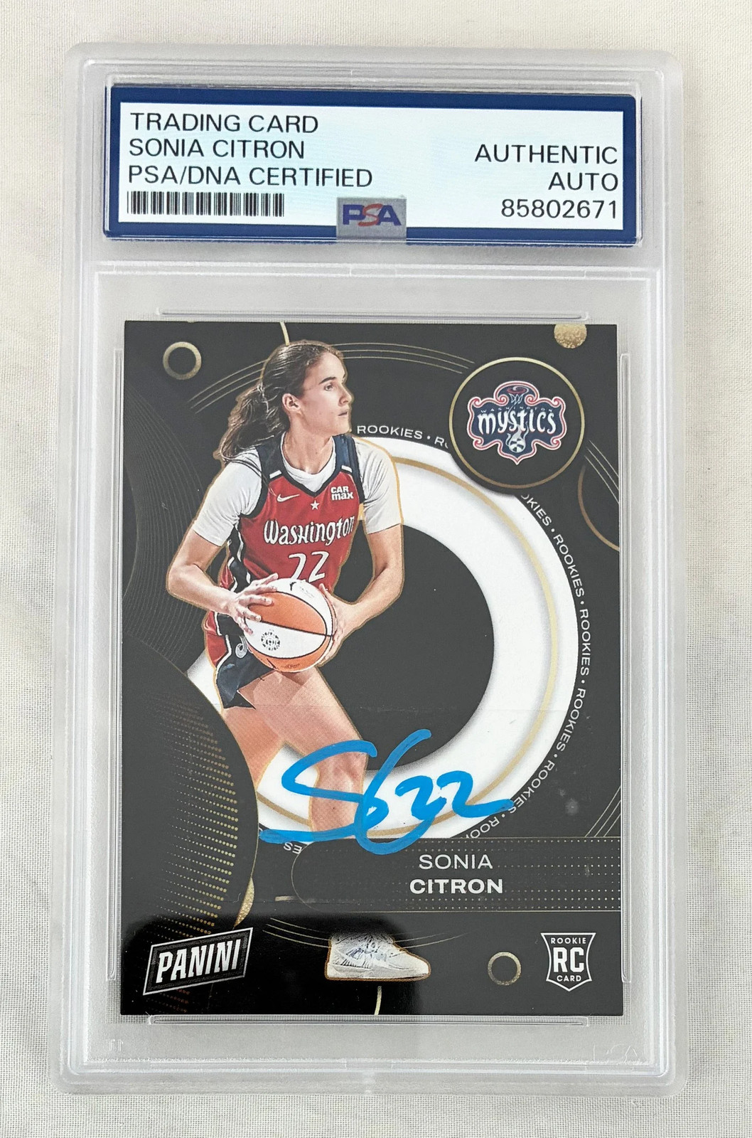 Sonia Citron Signed Rookie Card 2025 Panini #RC3 PSA/DNA COA Sonia Citron Signed Rookie Card 2025 Panini #RC3 PSA/DNA COA