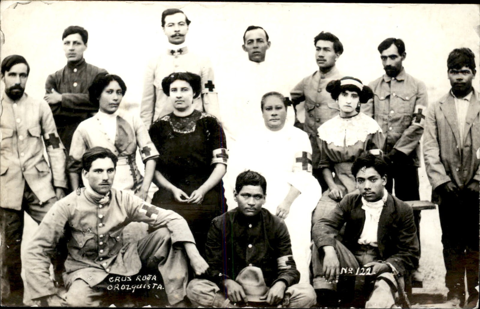 Red Cross Orozquista Mexican Revolution Border War c1915 Real Photo Postcard bhn Red Cross Orozquista Mexican Revolution Border War c1915 Real Photo Postcard bhn