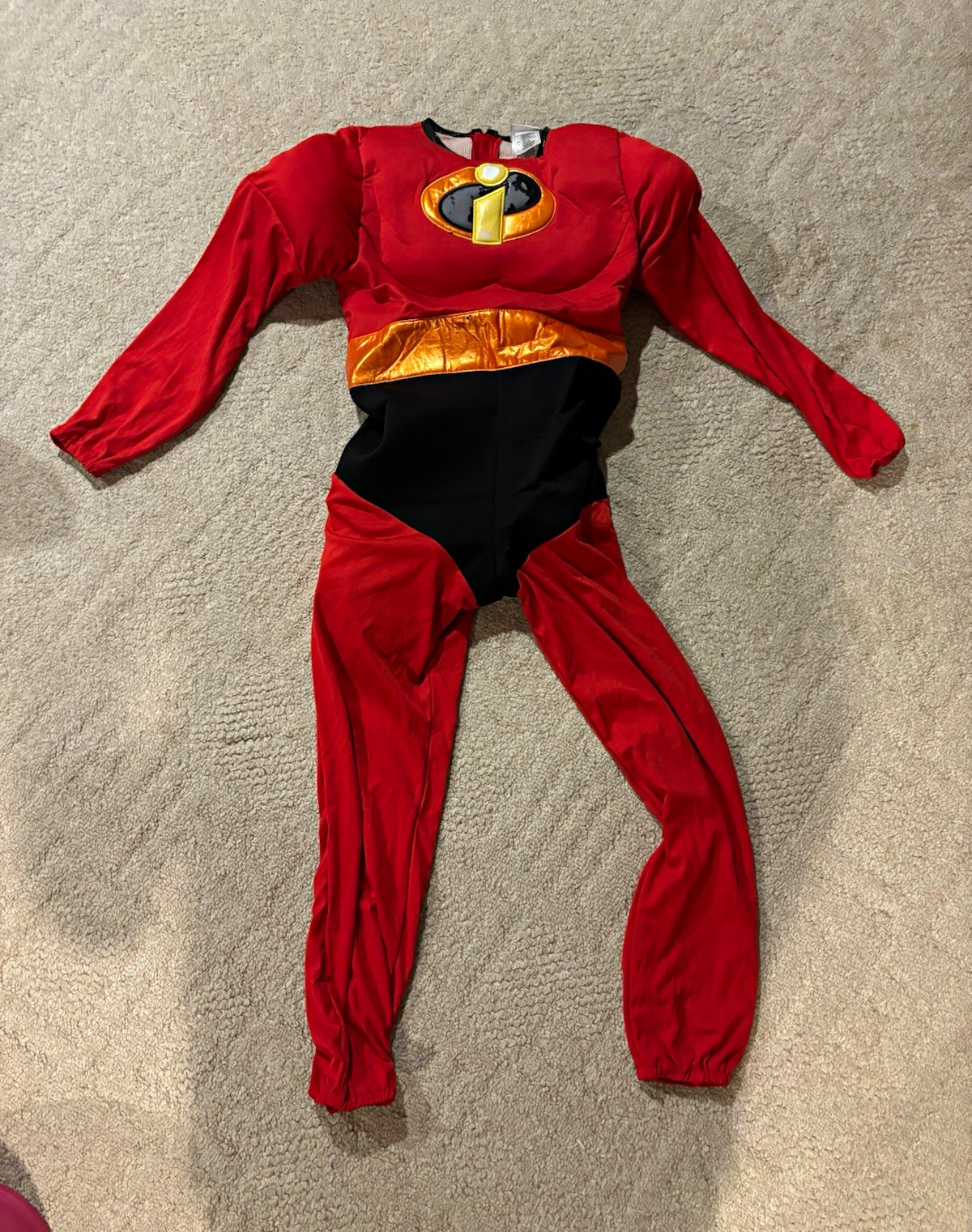 Disney Shopping The Incredibles Youth Large Costume Bodysuit L Red/Black/Gold Disney Shopping The Incredibles Youth Large Costume Bodysuit L Red/Black/Gold