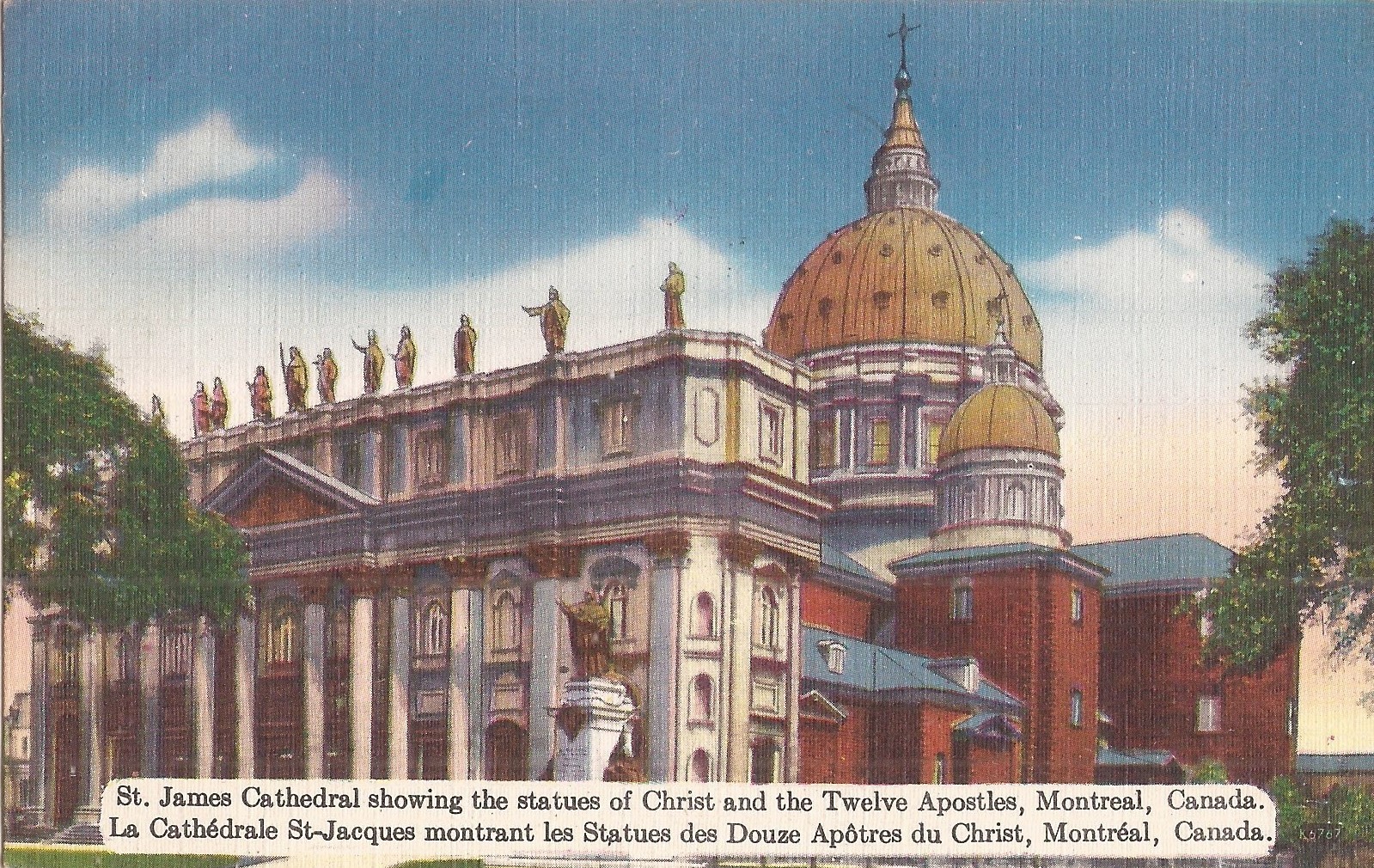Montreal, Quebec - CANADA - St. James Cathedral - Apostle Statutes - 1957 Montreal, Quebec - CANADA - St. James Cathedral - Apostle Statutes - 1957