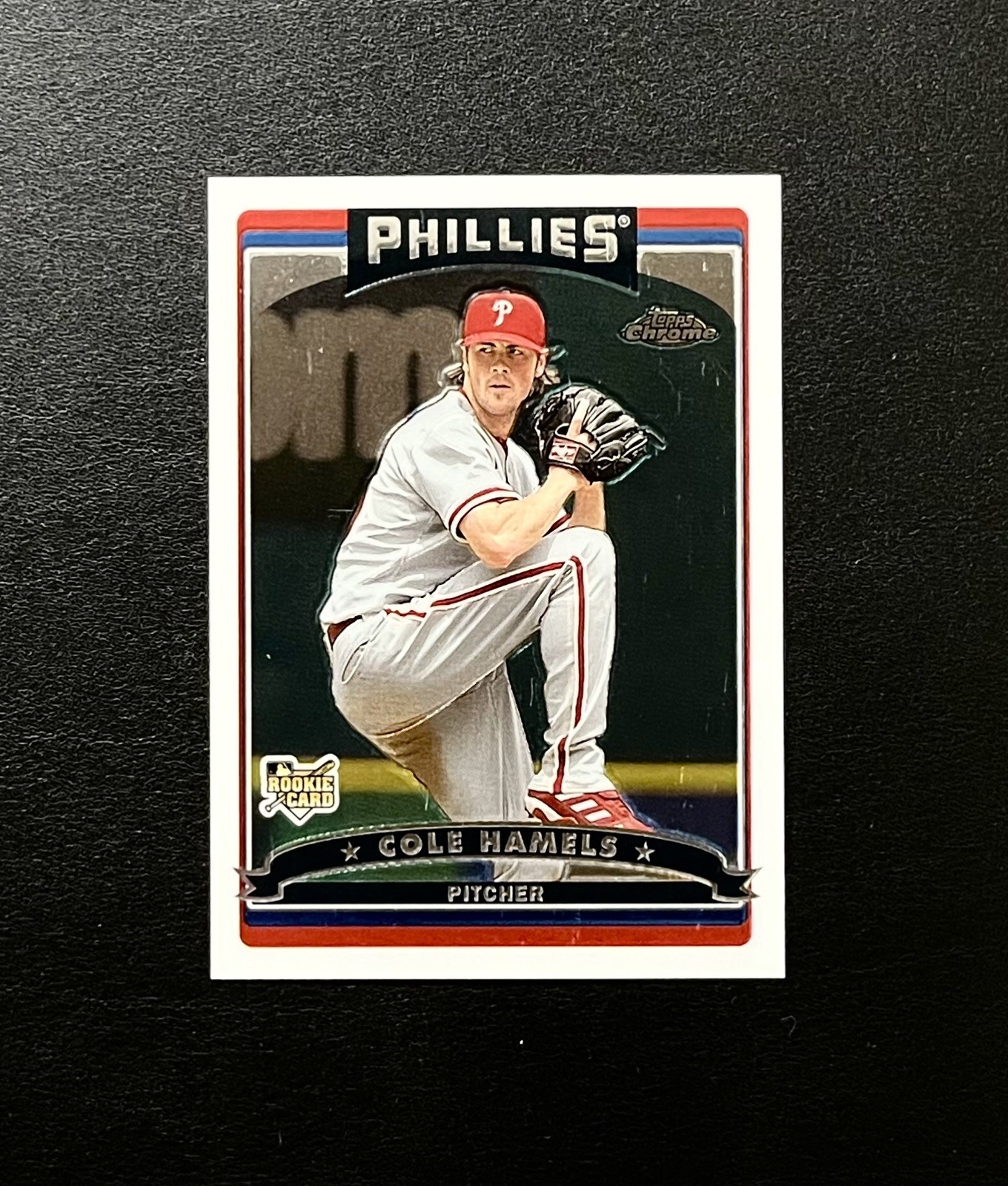 2006 Topps Chrome Cole Hamels Rookie Logos #CRC13 /599 Philadelphia Phillies