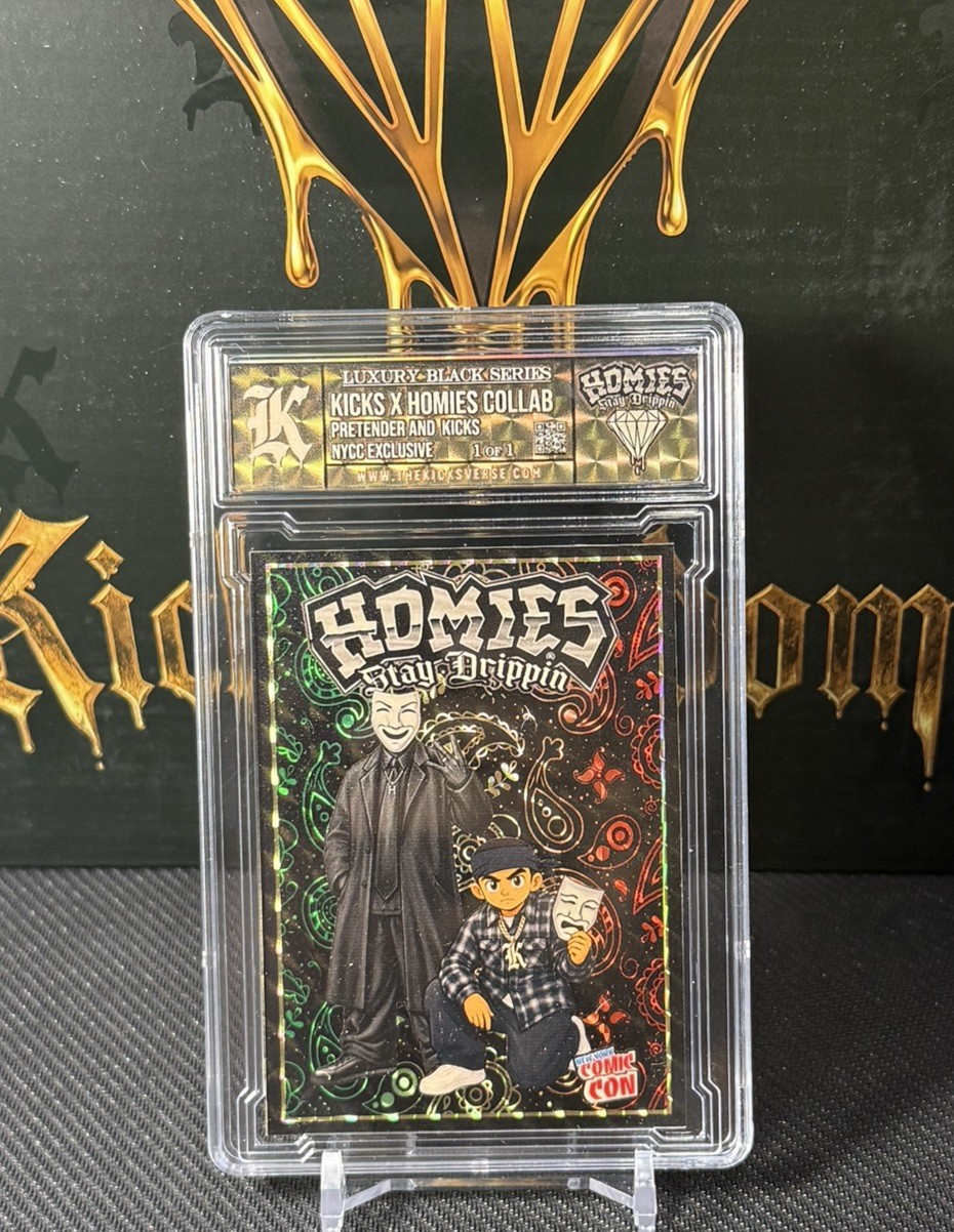 Kickstradomis X HOMIES Collab Drop /10 Pretender and Kicks 1of1 NYCC 26 signed Kickstradomis X HOMIES Collab Drop /10 Pretender and Kicks 1of1 NYCC 26 signed