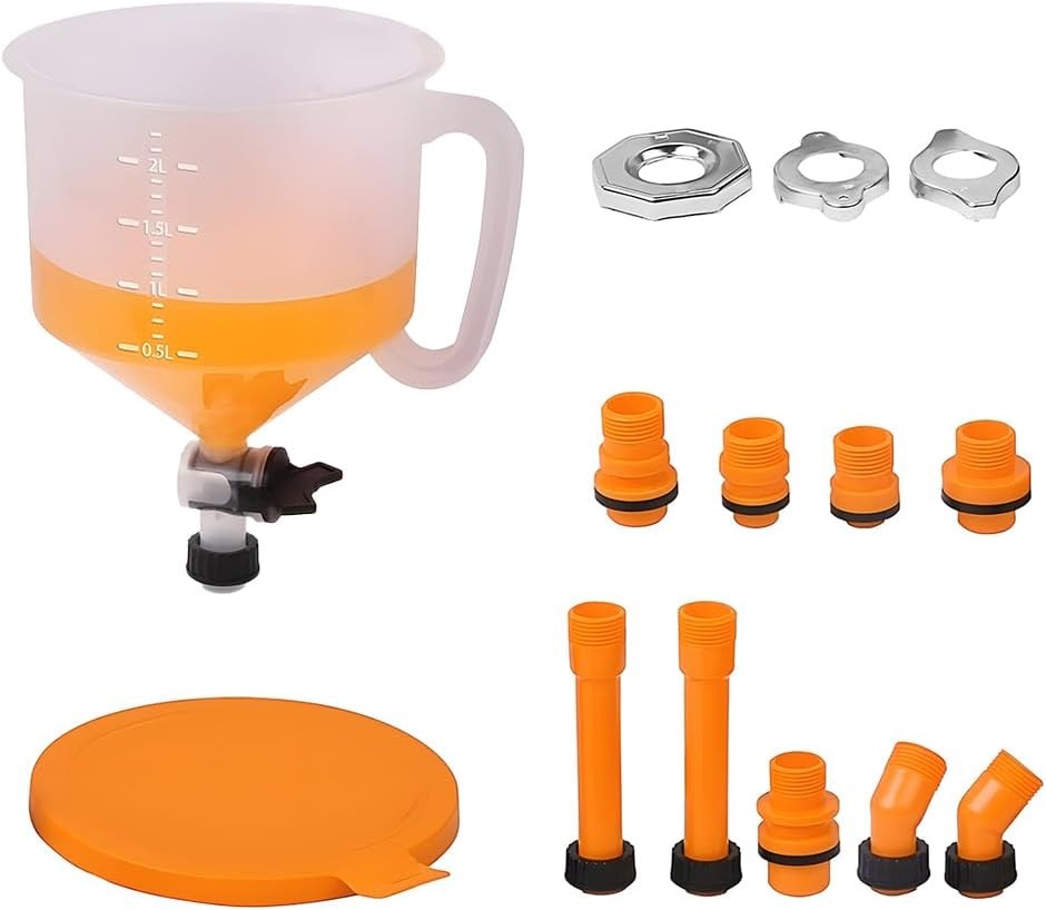 Zpana 15PCS Car Coolant Funnel Kit No Spill Radiator Filler Adapters