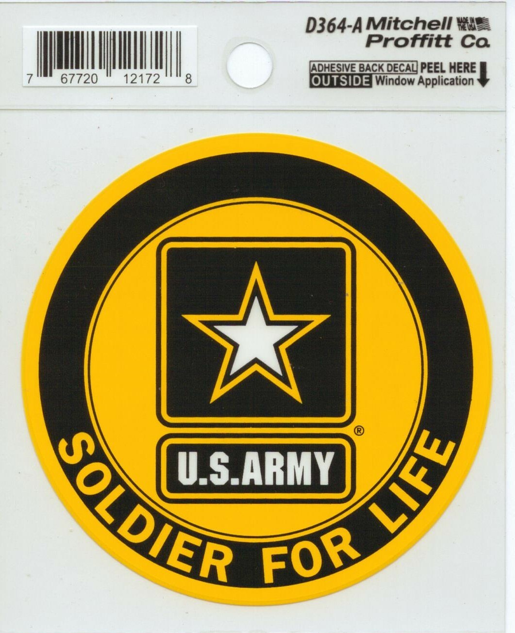US ARMY SOLDIER FOR LIFE DECAL STICKER - MADE IN THE USA - 1 DAY HANDLING US ARMY SOLDIER FOR LIFE DECAL STICKER - MADE IN THE USA - 1 DAY HANDLING