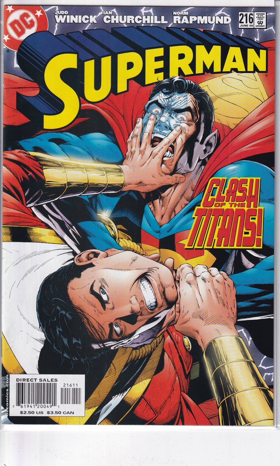 37803: DC COMICS SUPERMAN #216 VF Grade
