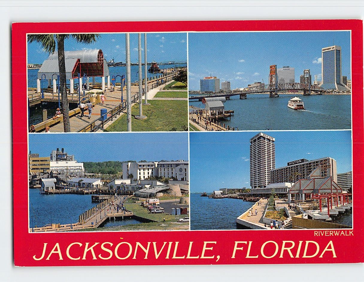 Postcard Riverwalk Jacksonville Florida USA Postcard Riverwalk Jacksonville Florida USA