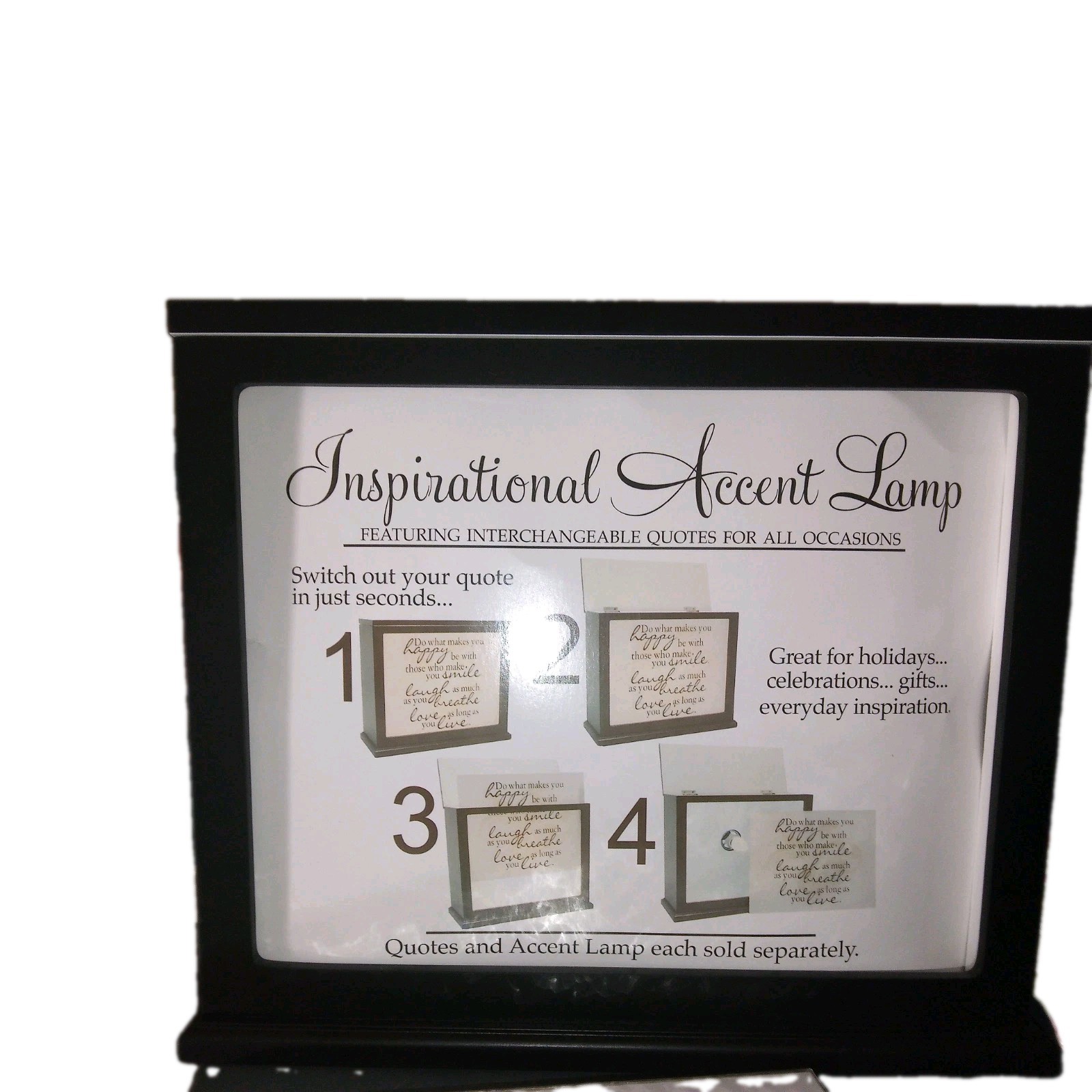 Inspirational Light Box With Two Plates Inspirational Light Box With Two Plates