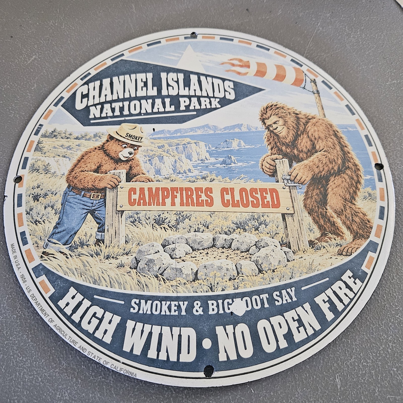 VINTAGE 1958 CHANNEL ISLANDS NATIONAL PARK 12