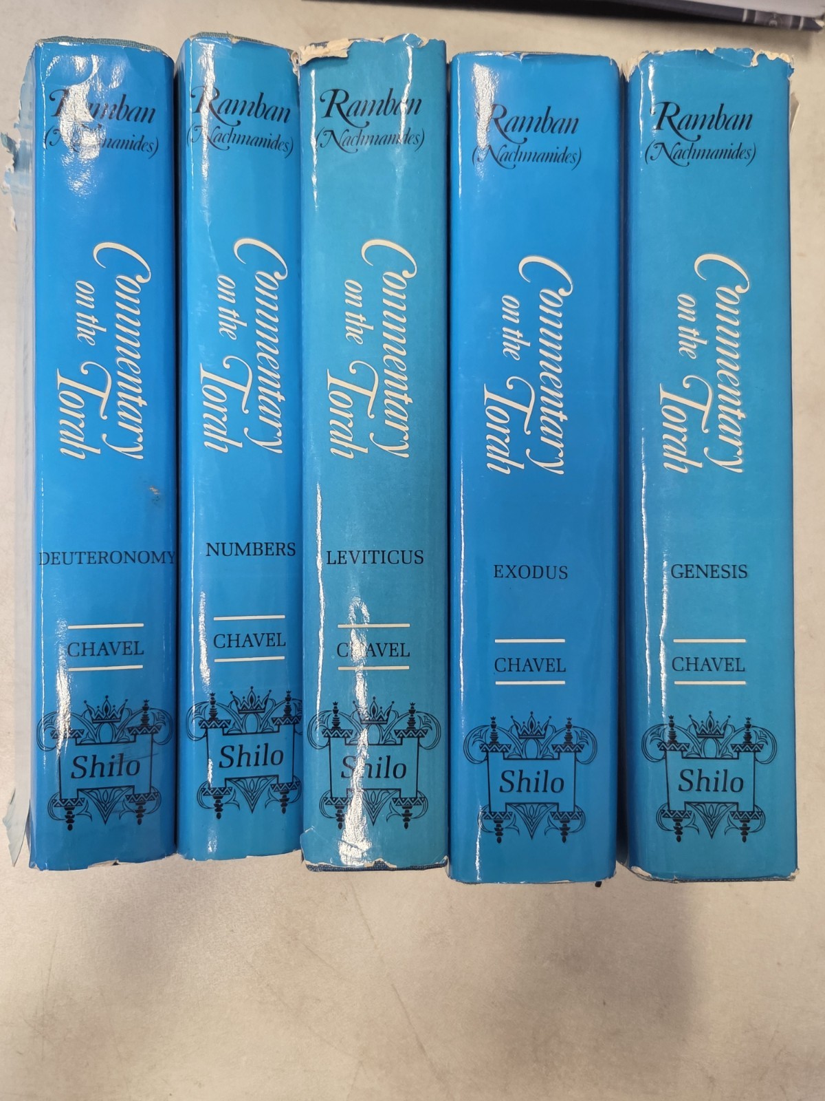 Ramban: Nachmanides Commentary on the Torah SET R. CHAVEL english 5 vol.