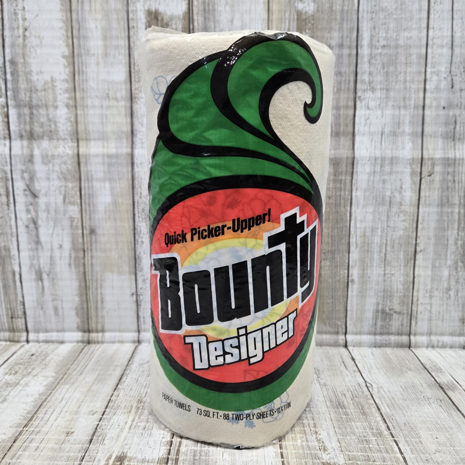Vintage BOUNTY DESIGNER Paper Towel Roll Movie Prop NOS RARE HTF