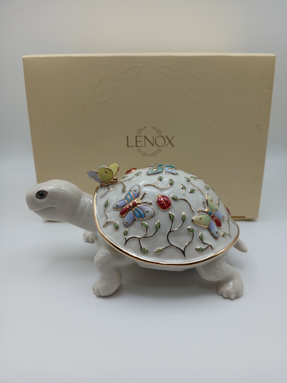 LENOX Summer Enchantment Turtle Ivory Fine China NEW In Box Parvaneh Holloway LENOX Summer Enchantment Turtle Ivory Fine China NEW In Box Parvaneh Holloway