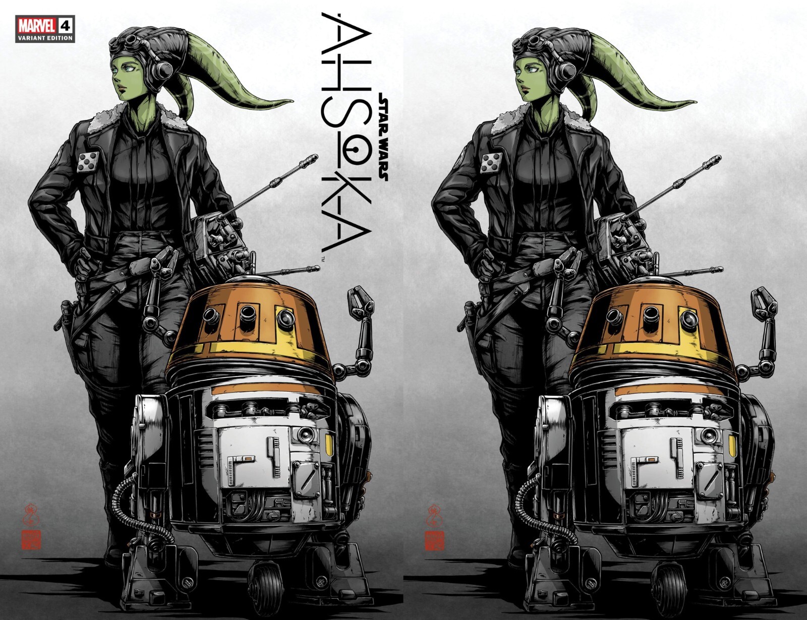 STAR WARS AHSOKA #4 - TAKASHI OKAZAKI - EXCLUSIVE - TD & VIRGIN ^SET^ - IN HAND