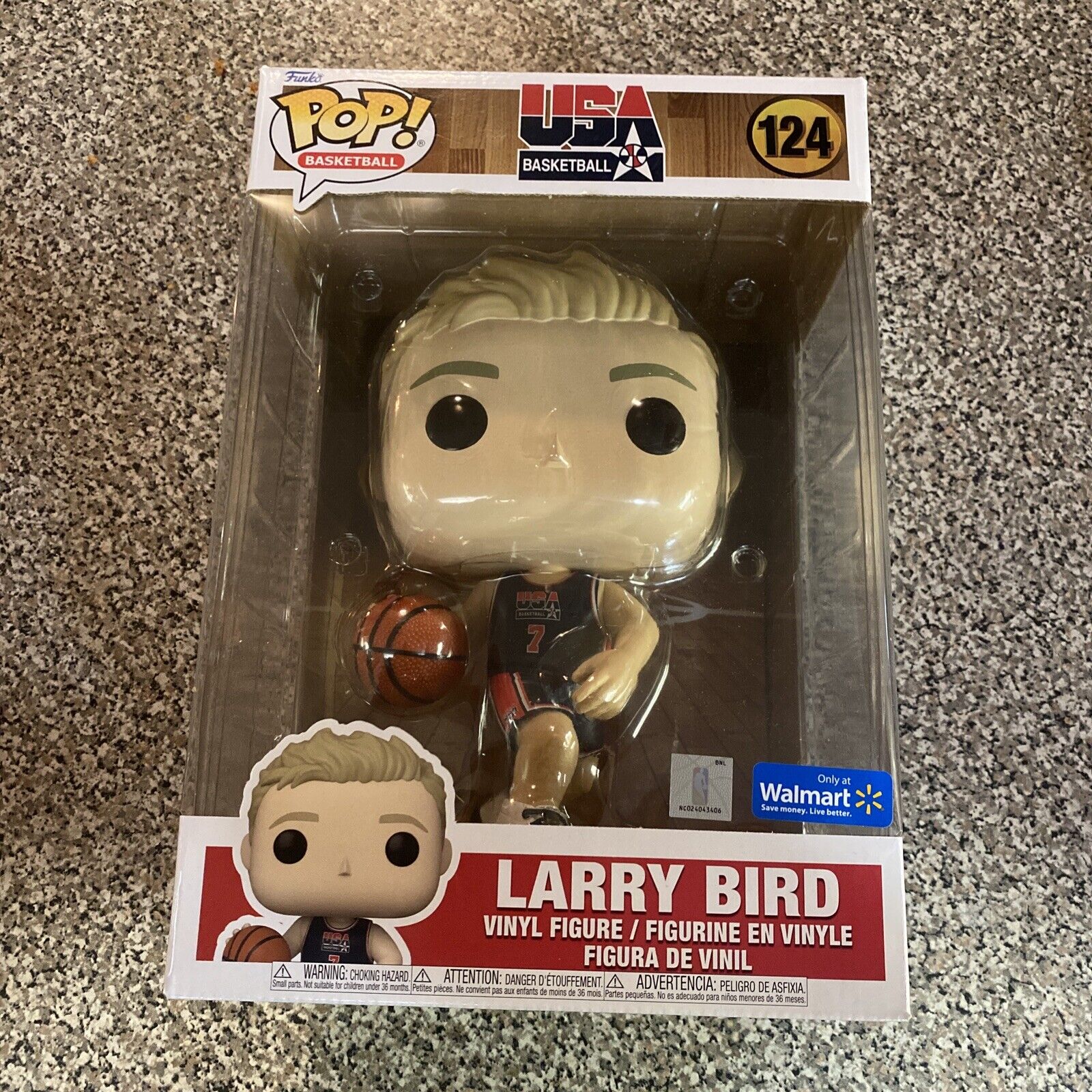 Funko Pop Larry Bird Team USA Basketball #124 Walmart Exclusive 12” Inch