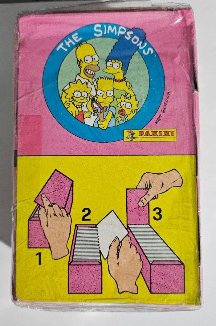 1991 PANINI THE SIMPSONS STICKERS 100 PACK BOX SEALED 1991 PANINI THE SIMPSONS STICKERS 100 PACK BOX SEALED