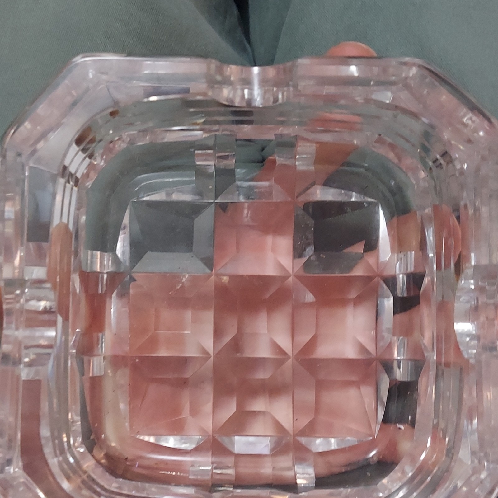 Vintage Waterford cigar Crystal Square Ashtray Heavy Cut Glass Cigar Tobacco 