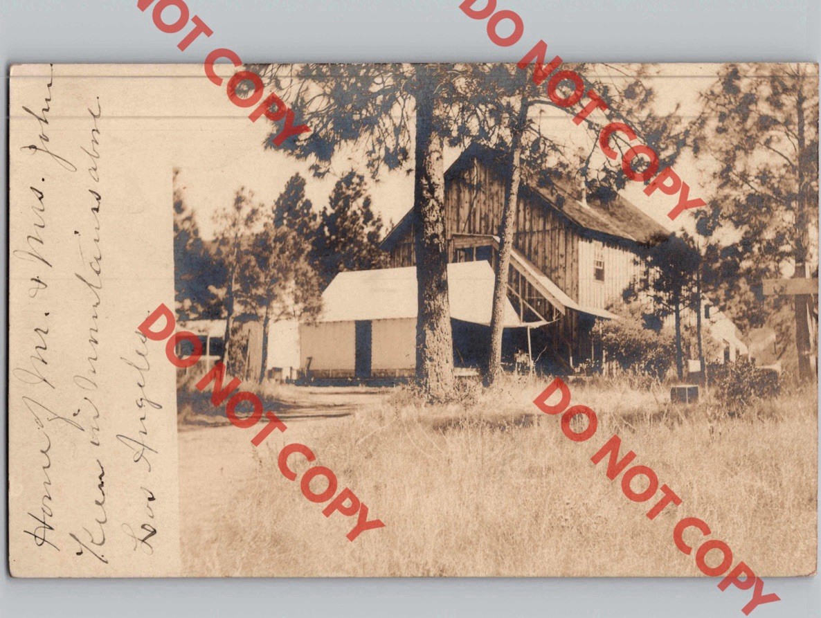 WOW 1905 Private Residence Large Home House Mountain LOS ANGELES California RPPC WOW 1905 Private Residence Large Home House Mountain LOS ANGELES California RPPC