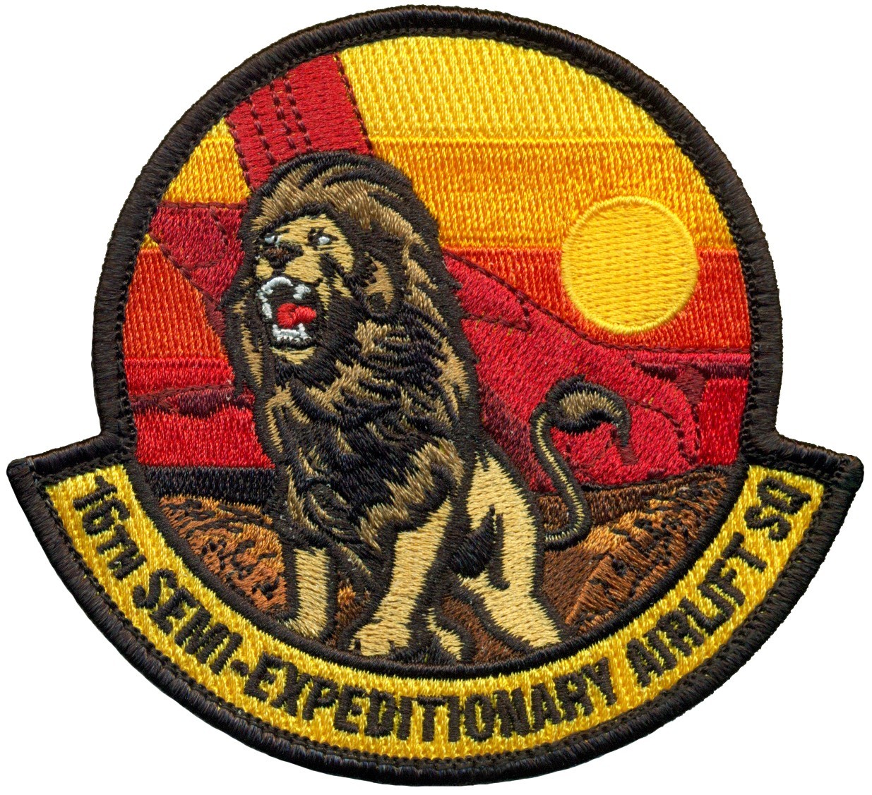 USAF 16th EXPEDITIONARY AIRLIFT SQUADRON PATCH - MORALE USAF 16th EXPEDITIONARY AIRLIFT SQUADRON PATCH - MORALE