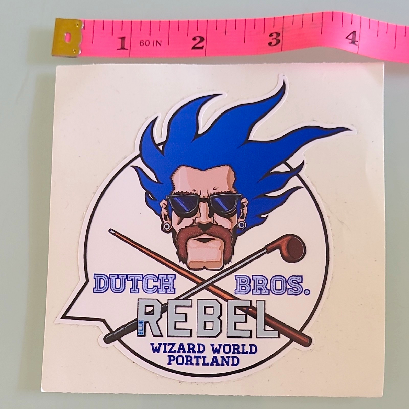 Dutch Bros Brothers Rebel Wizard World Portland Extremely Rare Sticker Dutch Bros Brothers Rebel Wizard World Portland Extremely Rare Sticker