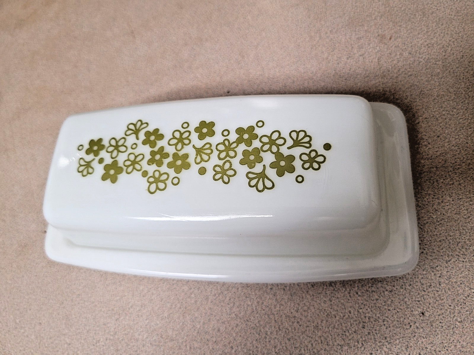 Vintage Pyrex Compatibles Corelle SPRING BLOSSOM Crazy Daisy Butter Dish 1 stick Vintage Pyrex Compatibles Corelle SPRING BLOSSOM Crazy Daisy Butter Dish 1 stick