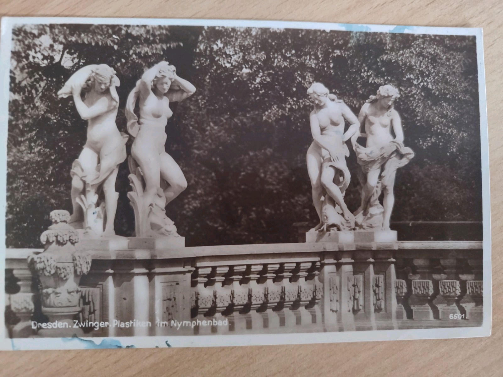Old postcard Dresden Zwinger Nymphenbad 1932 – to Brixlegg Tyrol Austria Weigelt