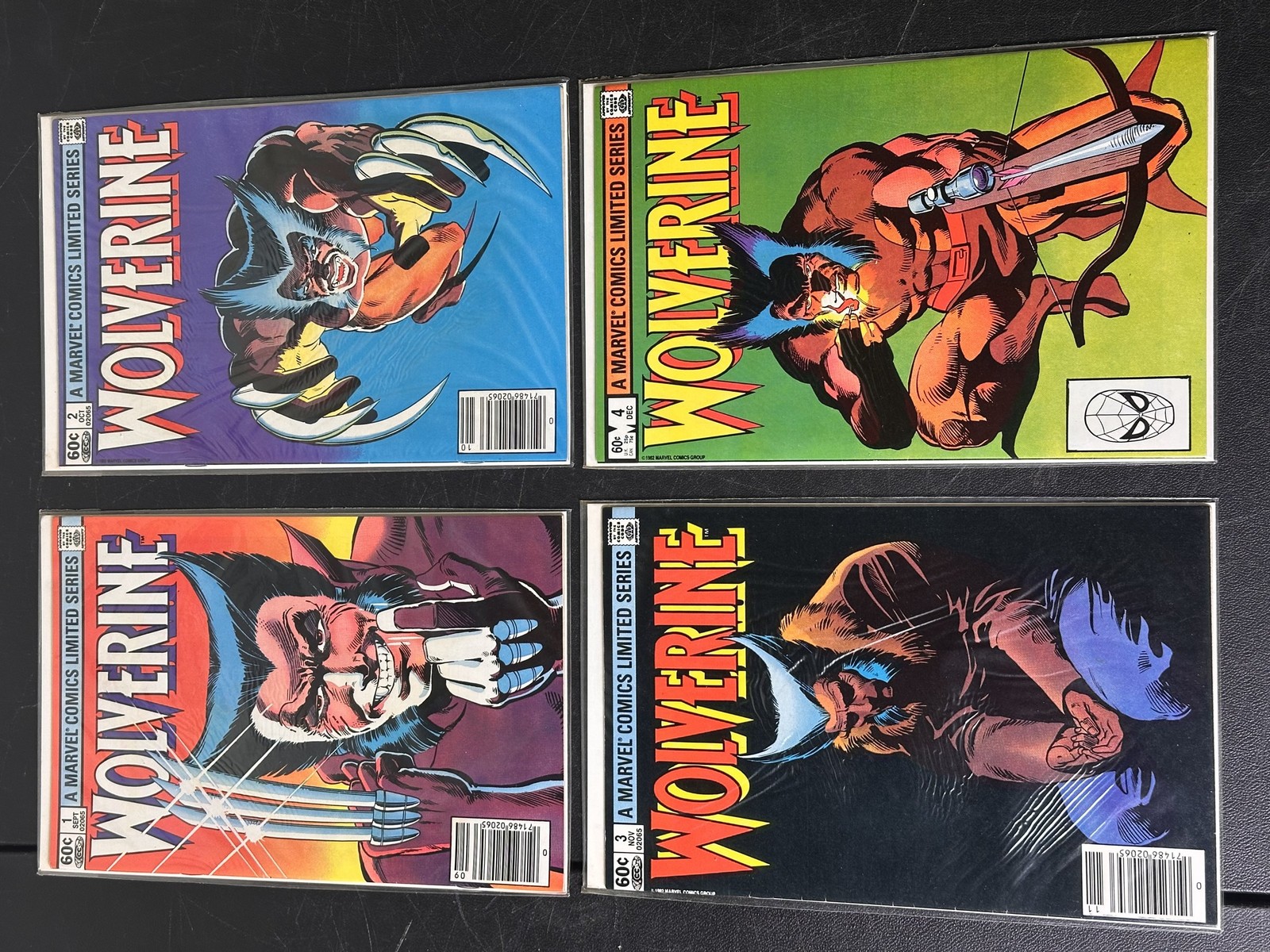 Wolverine Limited Series #1-4 (1982) 4 Comic Lot Marvel