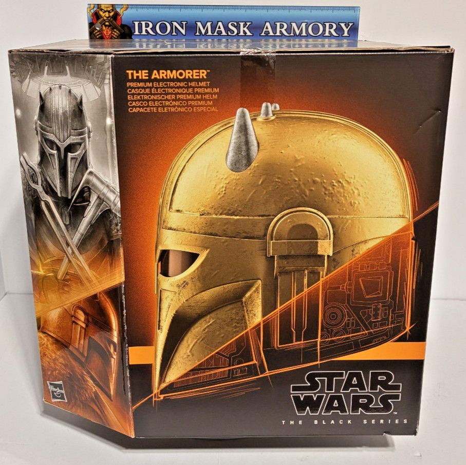 Star Wars Black Series The Armorer Premium Electronic Helmet Mandolorian NEW