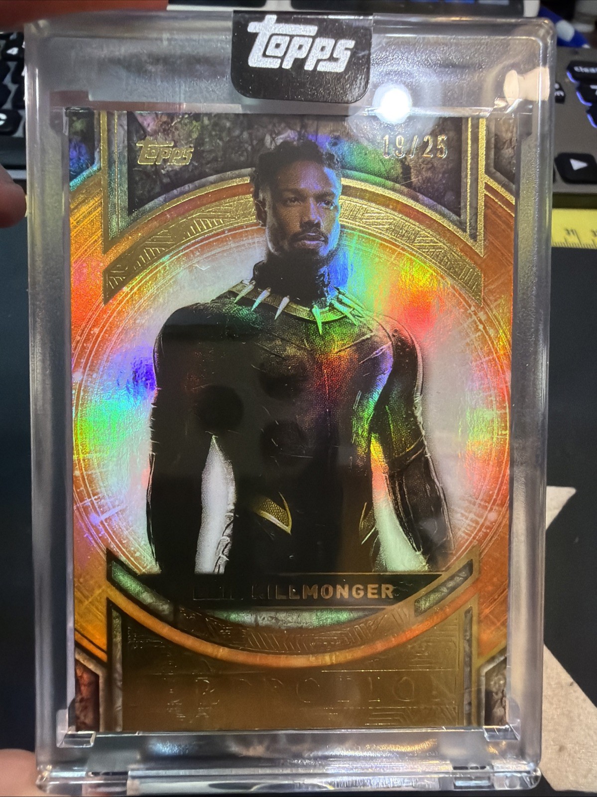 2025 Topps Marvel The Collector Erik Killmonger Perfection Black Panther /25 2025 Topps Marvel The Collector Erik Killmonger Perfection Black Panther /25