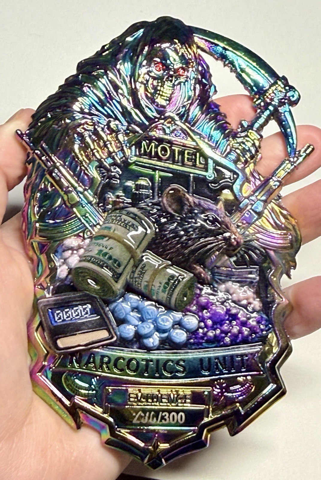 💥St. Johns County Sheriff’s Office Florida Narcotics Unit Reaper Challenge Coin 💥St. Johns County Sheriff’s Office Florida Narcotics Unit Reaper Challenge Coin