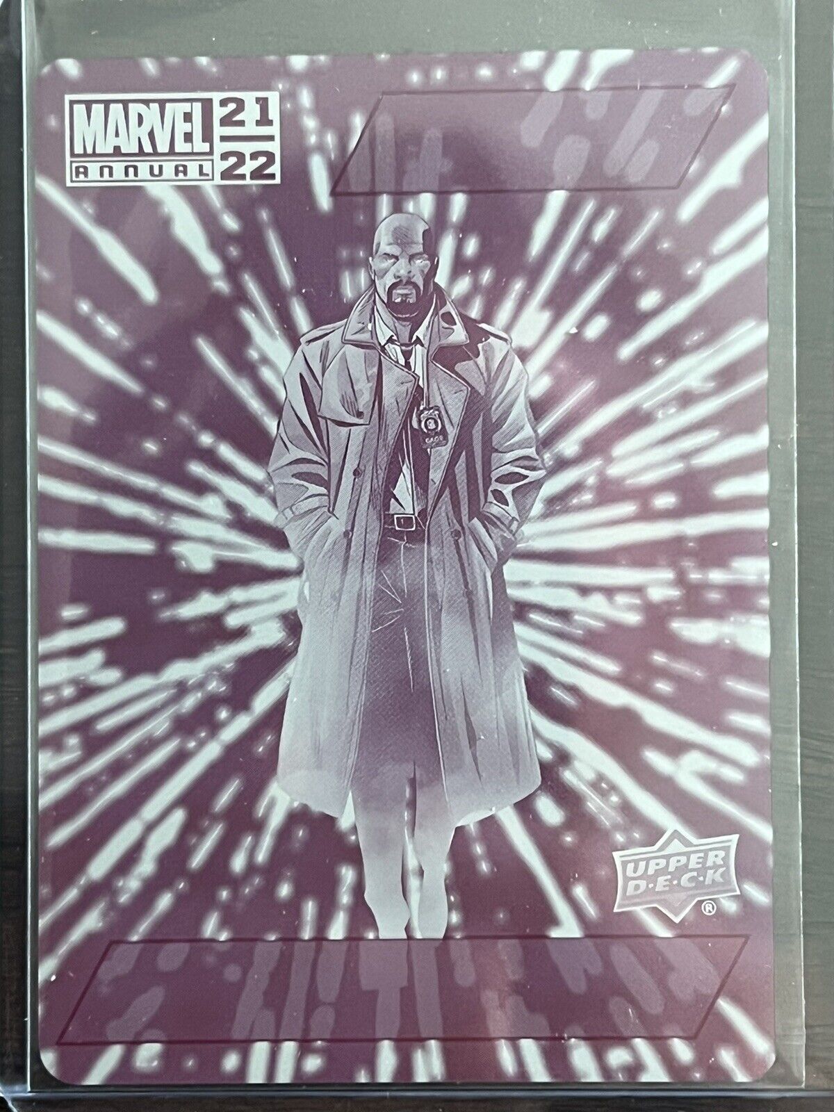 2021-22 UD Marvel Annual Luke Cage Magenta Printing Plate 1/1 #4 RARE